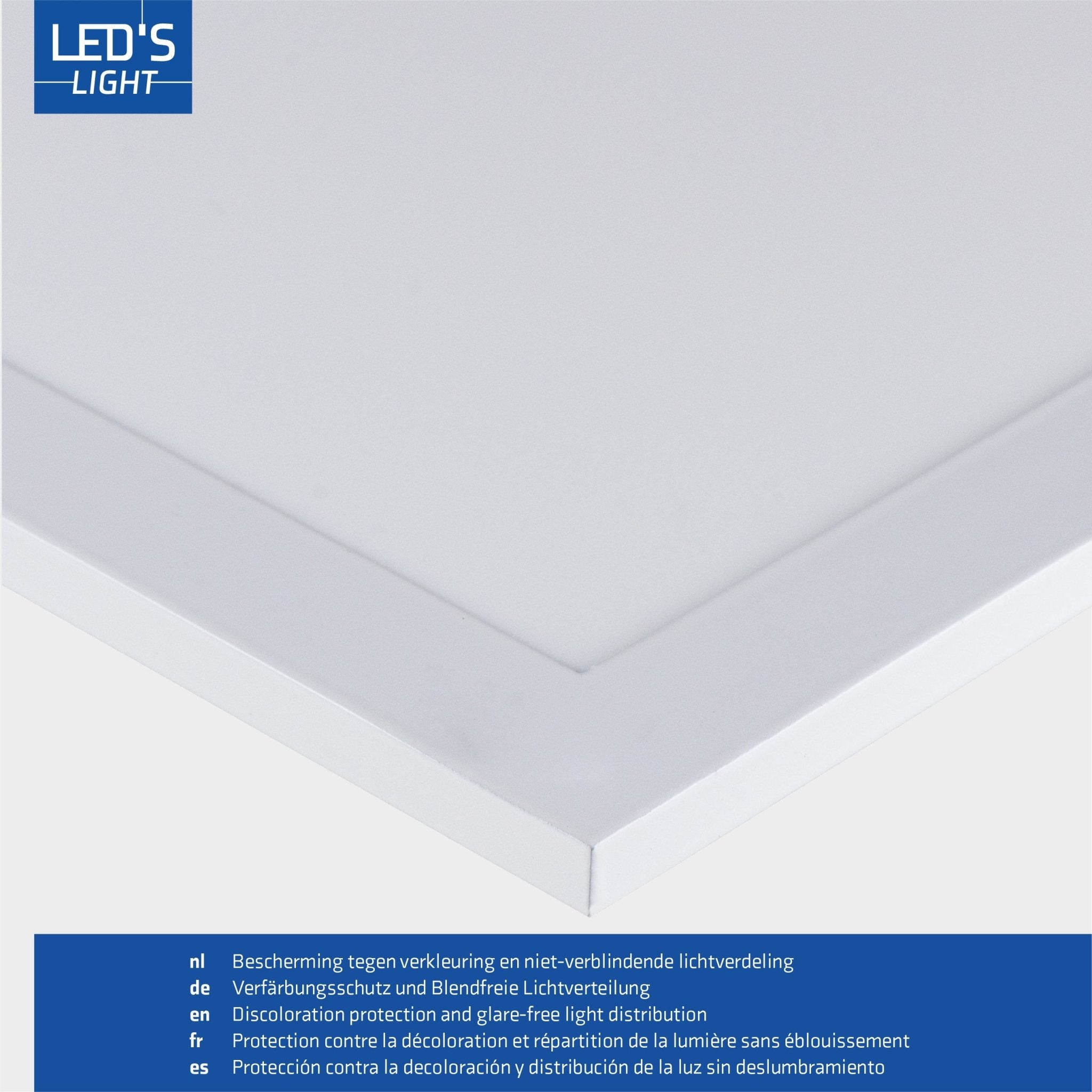 4PACK LED's Light Panelen vierkant 595x595mm - Compleet universeel paneel met driver - 40W - 4 stuks Panelen led.gl