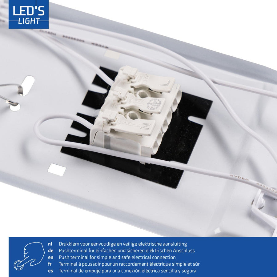 6 PACK - LED's Light Dubbele LED TL lamp 150 cm - compleet met LED buizen - Binnen en buiten - 6120 lm - 2x16.5W - 4000K - 185lm/w - Energielabel B led.gl