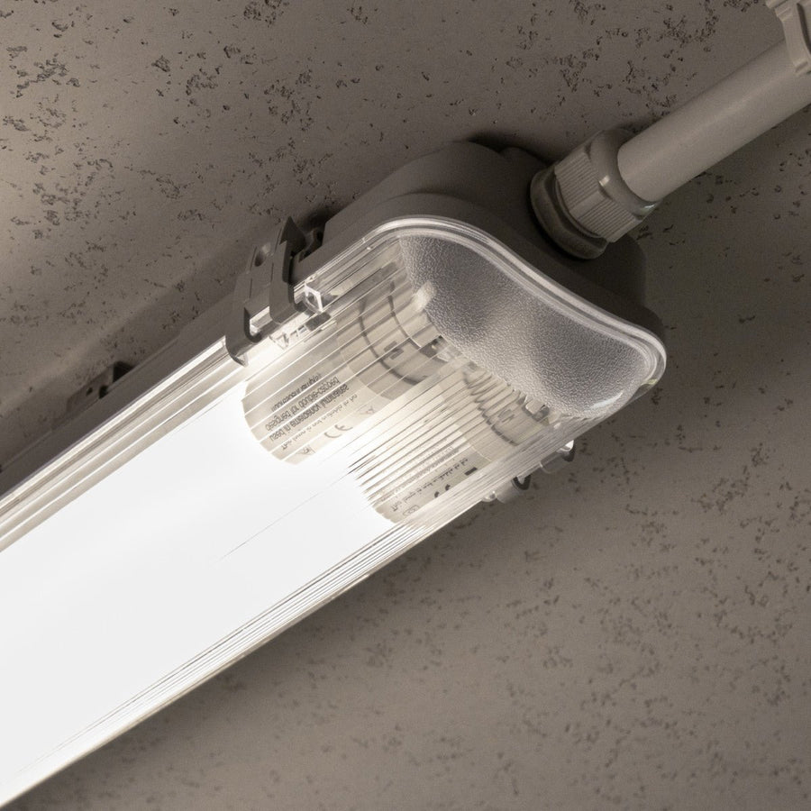 4 PACK - LED's Light LED TL dubbel armatuur 60 cm - Compleet met 2 LED TL buizen 60 cm - 2160lm led.gl