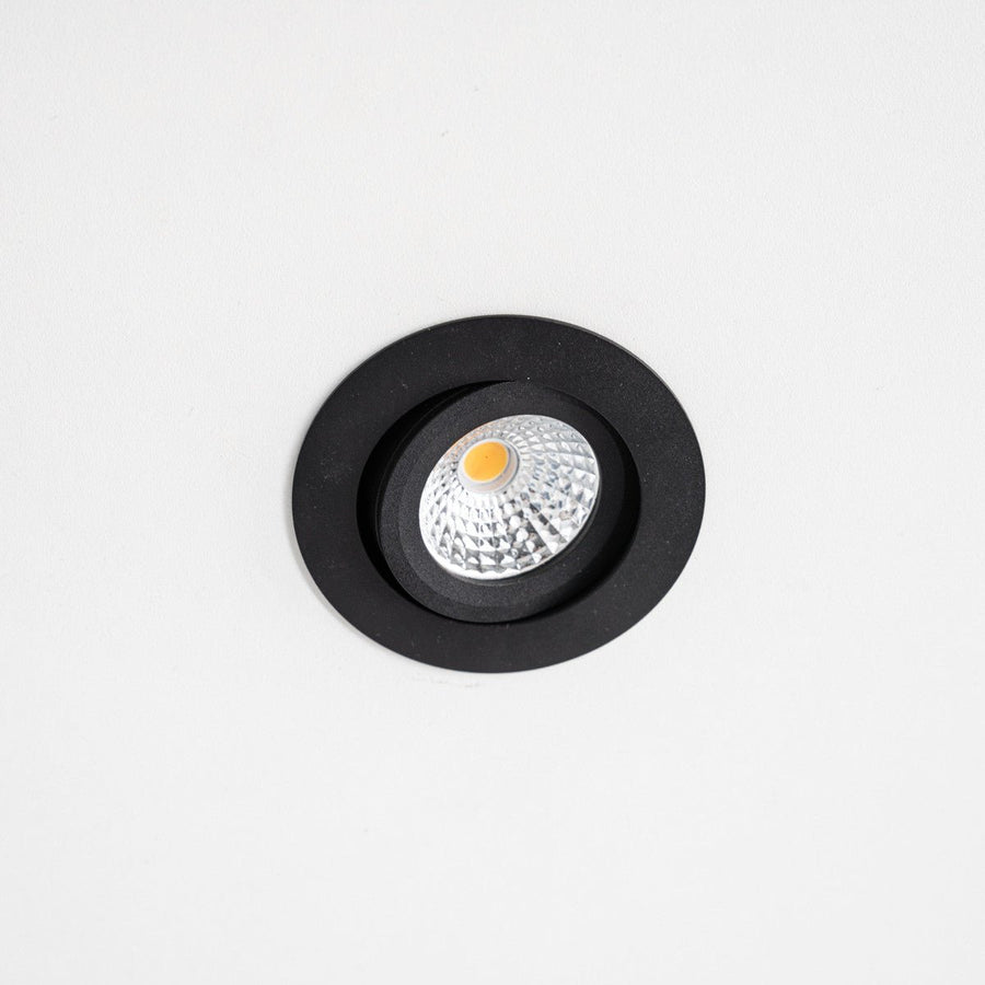 6 PACK - LED's Light Pro LED Inbouwspot Zwart - DimToWarm - Ø 68mm - Kantelbaar - Warm wit licht - CRI95- Dimbaar Inbouwspots led.gl