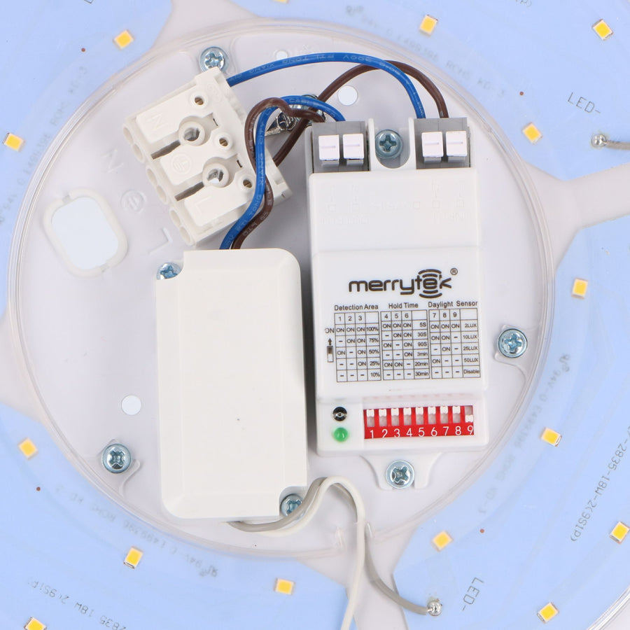 LED's Light Plafondlamp met Bewegingssensor Ø 33 cm - Koud wit licht (4000K) Plafondlampen led.gl