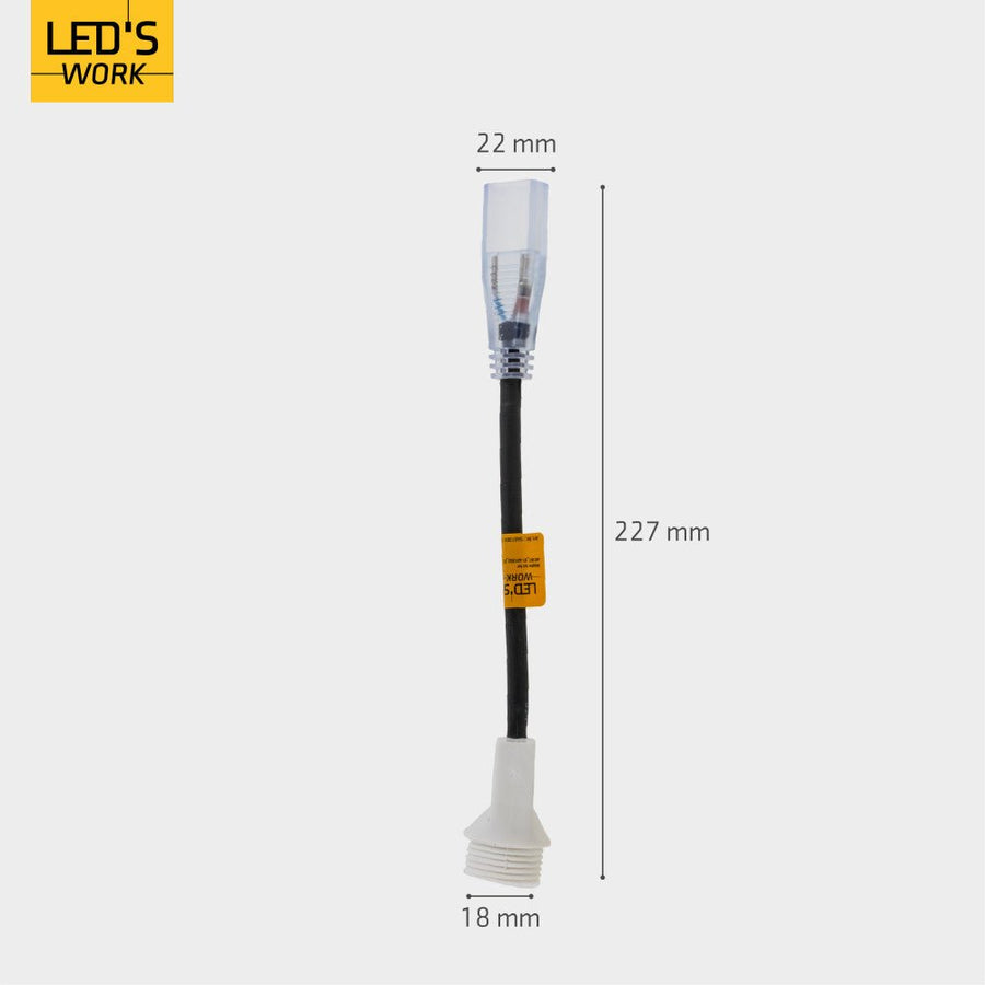 Accessoire - Aansluitkit - 150mm 280mm 20mm - Zwart led.gl