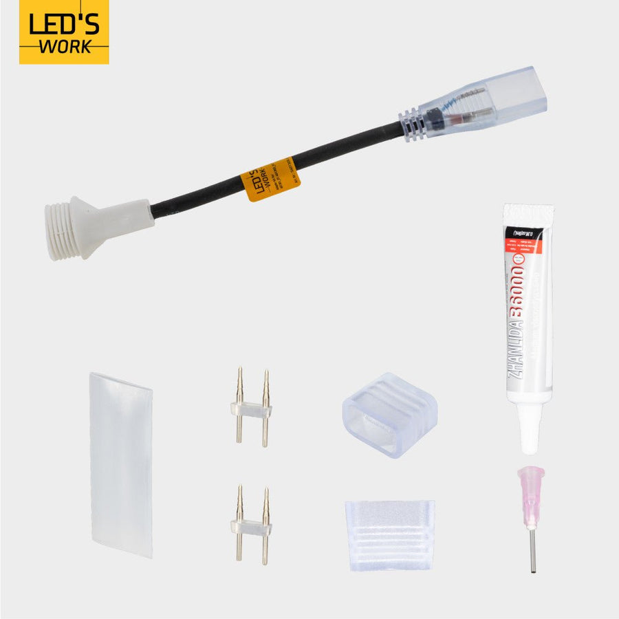 Accessoire - Aansluitkit - 150mm 280mm 20mm - Zwart led.gl