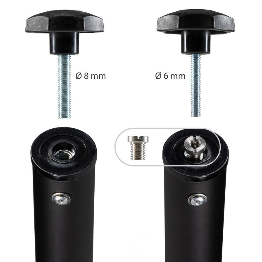 LED's Work Premium Tripod Accessoire - Statief - 1420mm 2990mm - Zwart Statieven led.gl