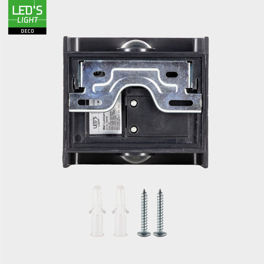 Buitenlamp met Lichtbron - Wandarmatuur - 170lm 2000K/2700K/4000K - Zwart - IP65 led.gl