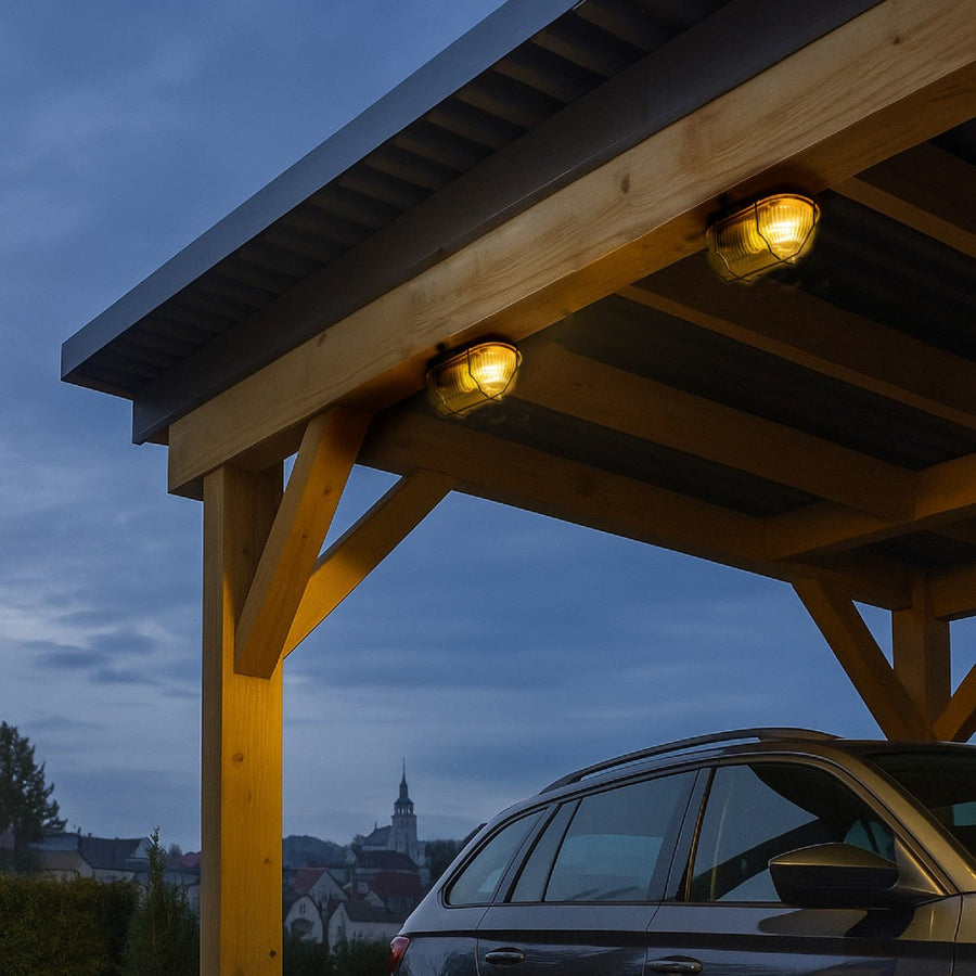 Buitenlamp Wandarmatuur Bulkhead IP44 – Grijs – Zonder Lichtbron – E27 Buitenlampen led.gl