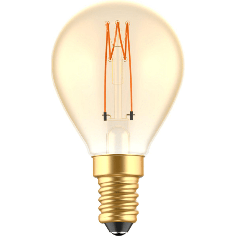 LED Lamp goud E14 - Gloeilamp design - Dimbaar extra warm wit - 1800K Decoratieve Lichtbronnen led.gl