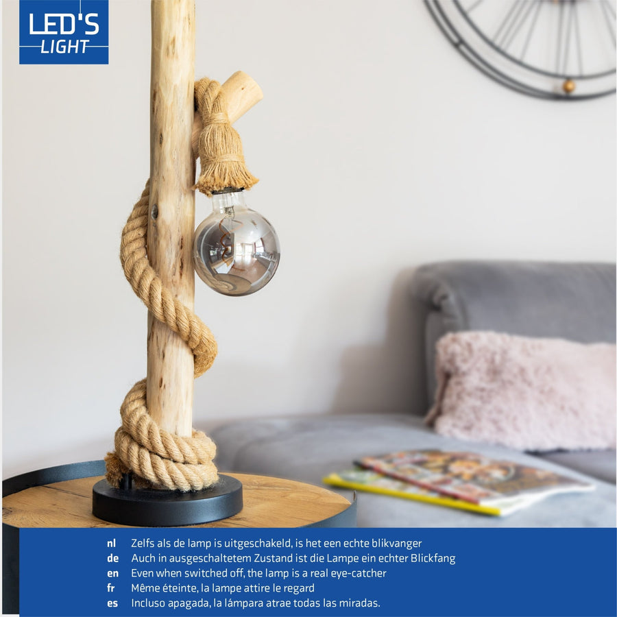 LED Lamp Smokey E27 - Edison Vintage - Dimbaar licht - Bol G95 Dimbare filament lampen led.gl
