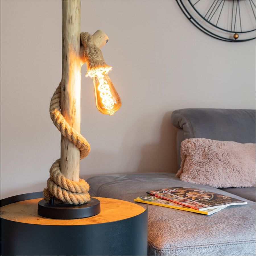 LED Lamp smokey E27 - Nostalgisch retro - Dimbaar warm wit licht - Edison ST64 Dimbare filament lampen led.gl