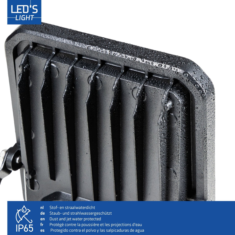 LED's Light Buitenlamp schijnwerper floodlight met bewegingssensor 7000lm - binnen en buiten - 50W Schijnwerpers led.gl