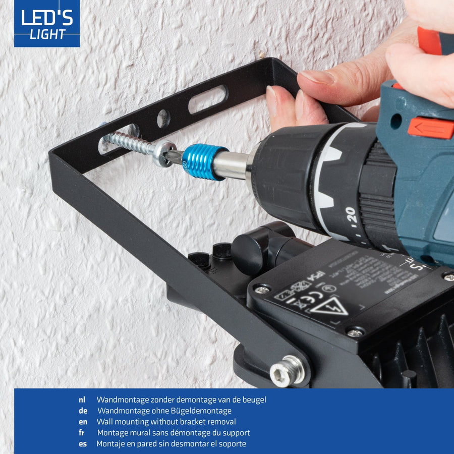 LED's Light Buitenlamp schijnwerper floodlight met bewegingssensor 7000lm - binnen en buiten - 50W Schijnwerpers led.gl