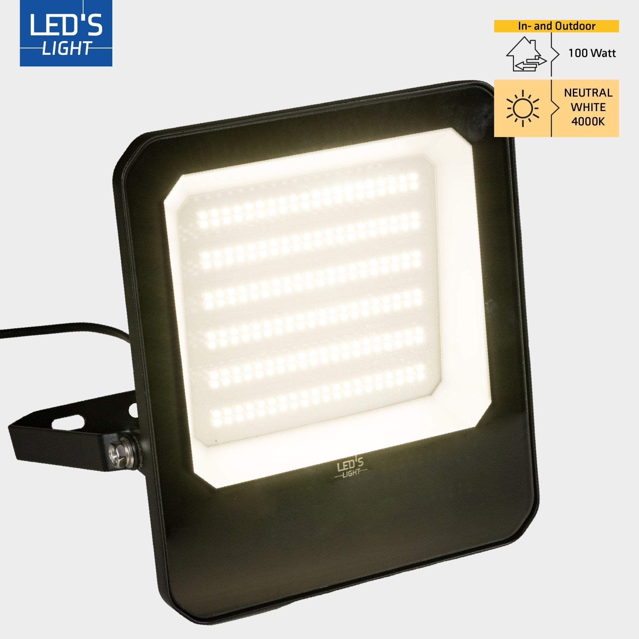LED's Light Buitenlamp schijnwerper floodlight 14000lm - voor binnen en buiten - 100W Schijnwerpers led.gl