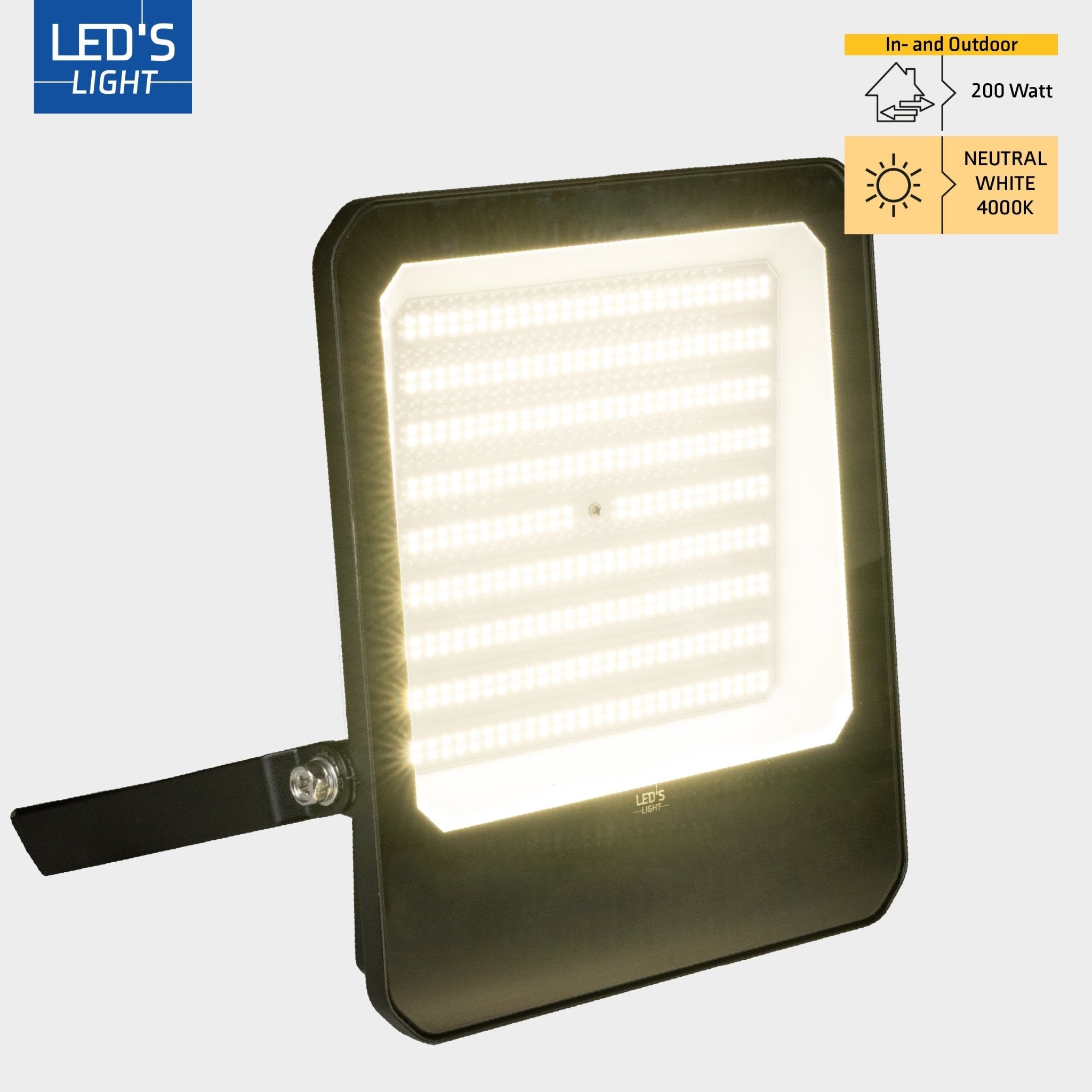 LED's Light Buitenlamp schijnwerper 28000 - voor binnen en buiten - 200W Schijnwerpers led.gl