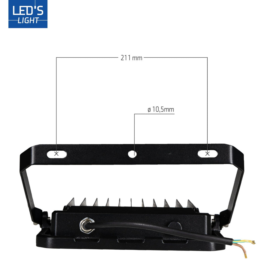 LED's Light Buitenlamp schijnwerper 28000 - voor binnen en buiten - 200W Schijnwerpers led.gl