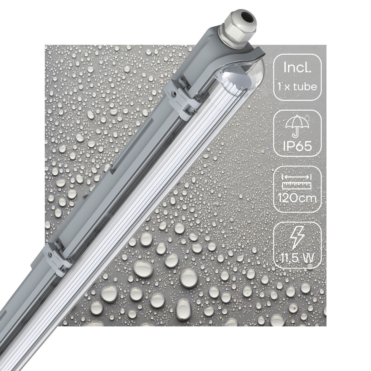 LED's Light Complete LED TL lamp met LED buis 120 cm - Binnen en buiten - 2130 lm - 1x11,5W - 4000K - High Efficiency - Energie Label B TL verlichting led.gl