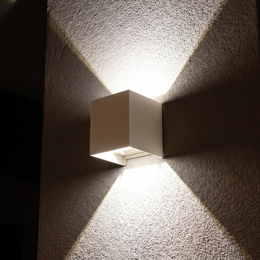 LED's Light Deco Buitenlamp met Lichtbron - Wandarmatuur - 450lm 2700K - Taupe - IP65 Wandlampen led.gl