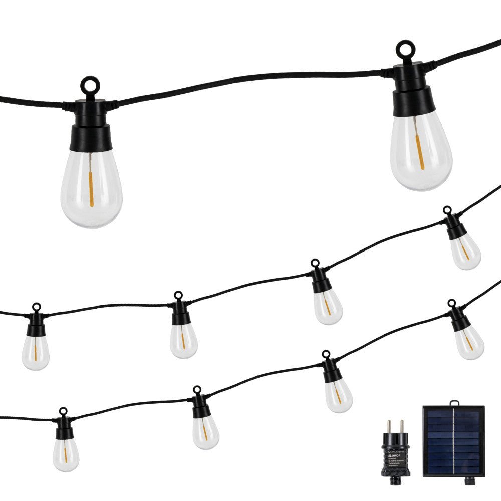 LED's Light Deco Hybride buiten-slingerlicht - 35lm 1800K - IP44 - 6,5 meter lang Buitenlampen led.gl