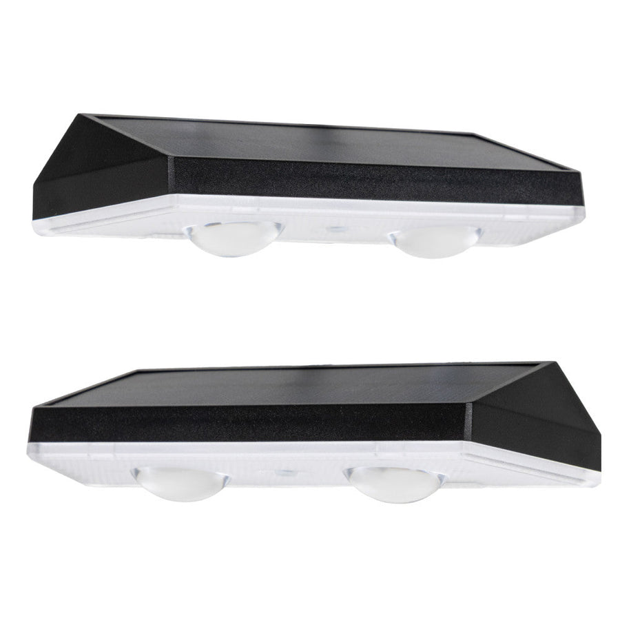 LED's Light Deco Solar Buitenlamp – Schuttingverlichting – 2 stuks Buitenlampen led.gl
