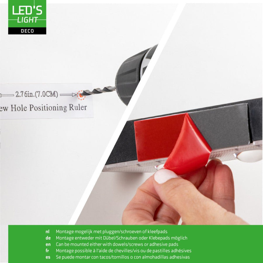LED's Light Deco Solar Buitenlamp – Schuttingverlichting – 2 stuks Buitenlampen led.gl