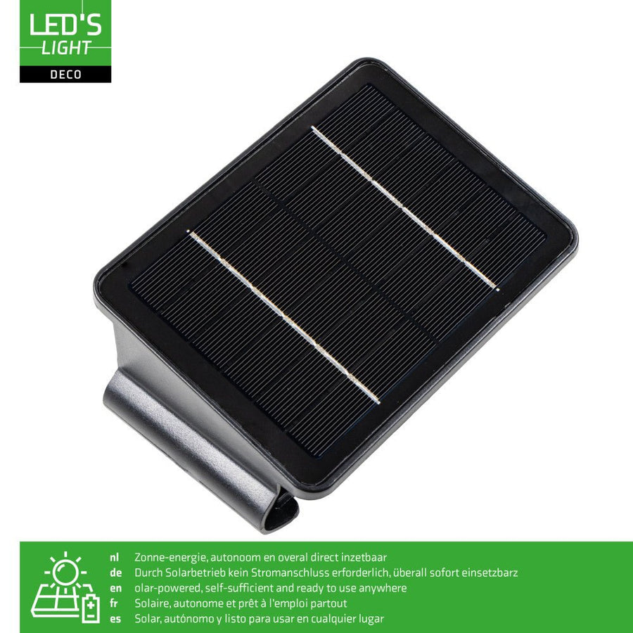LED's Light Deco solar zonnepaneel buitenlamp wandlamp daglicht sensor Wandlampen led.gl