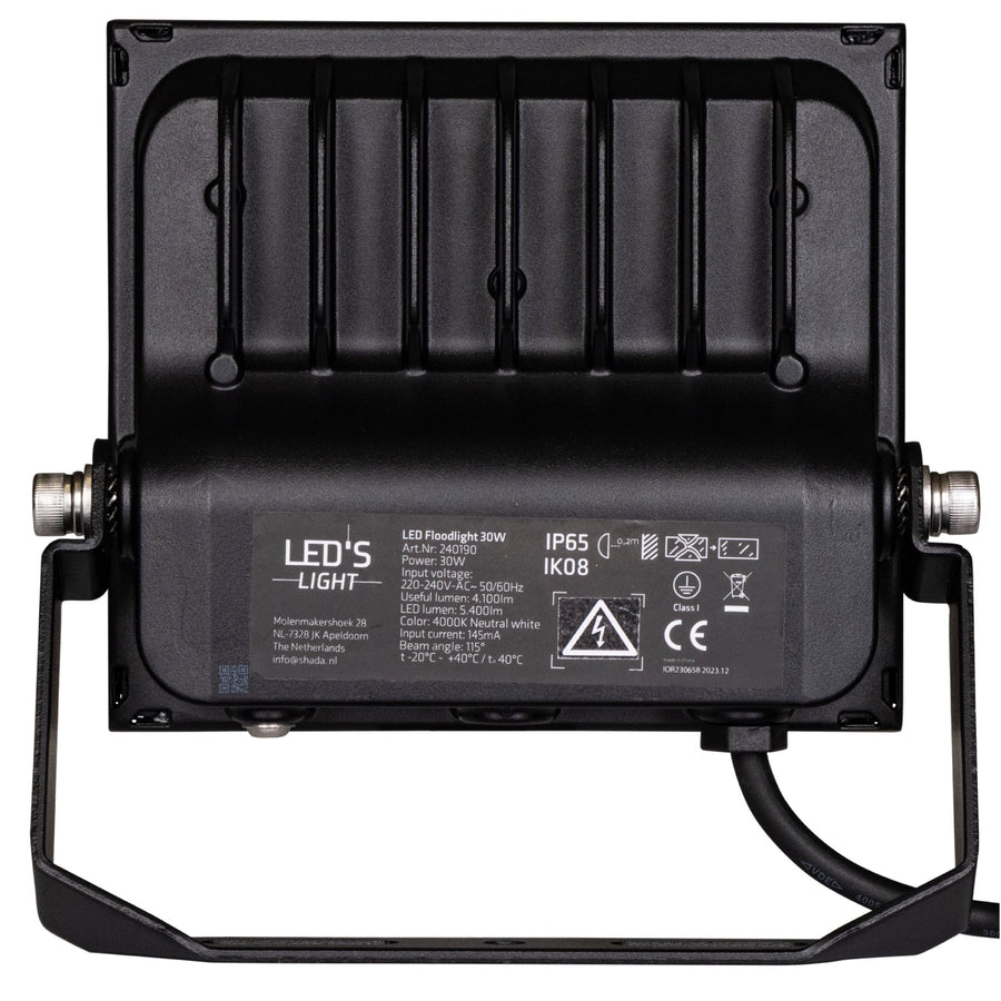 LED's Light Floodlight 4800 - Waterbestendig en Kantelbaar - 30W Schijnwerpers led.gl