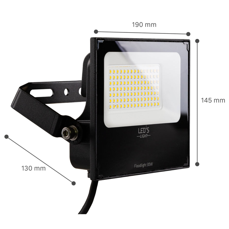 LED's Light Floodlight 4800 - Waterbestendig en Kantelbaar - 30W Schijnwerpers led.gl