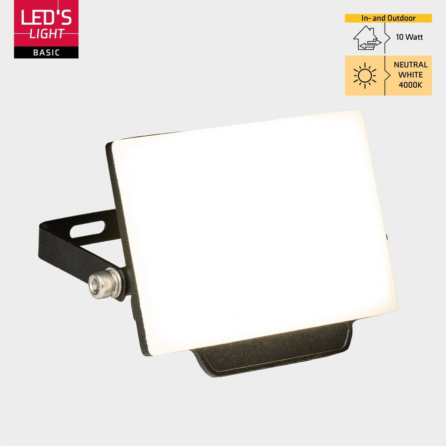 LED's Light Floodlight 900 met beugel - Universeel voor binnen en buiten - 10W Schijnwerpers led.gl