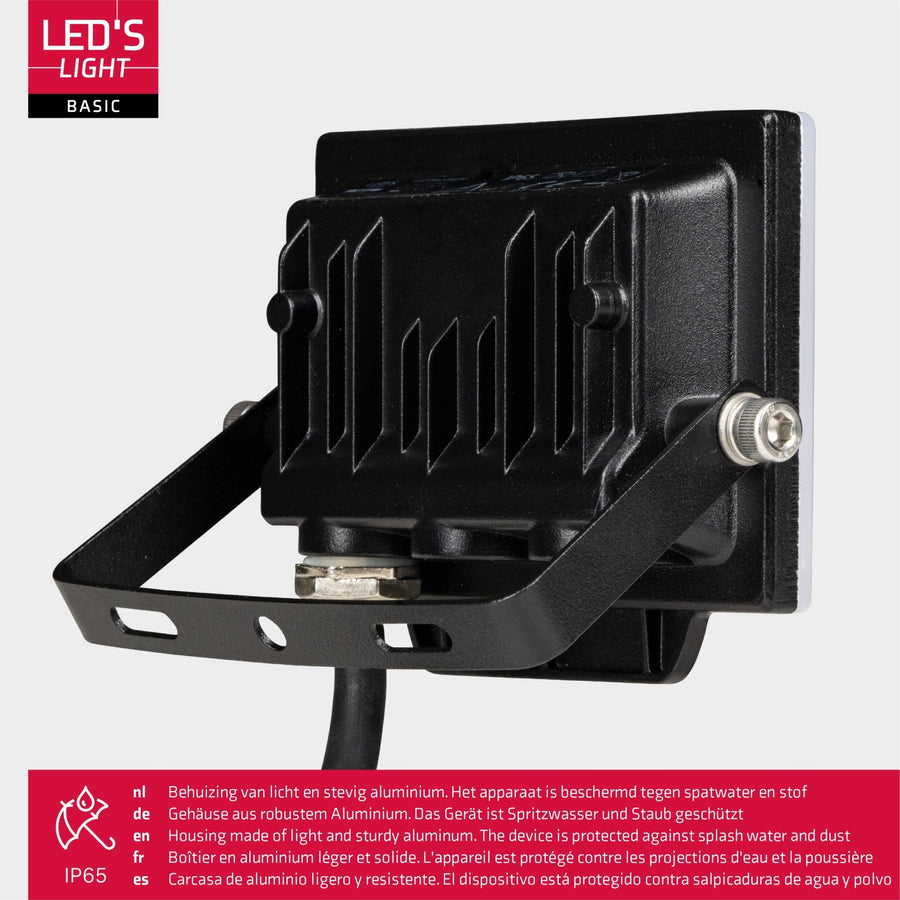 LED's Light Floodlight 900 met beugel - Universeel voor binnen en buiten - 10W Schijnwerpers led.gl