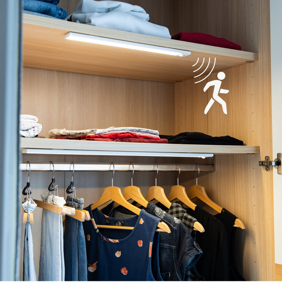 LED's Light Kastverlichting met sensor 80 cm - Oplaadbaar en draadloos - zwaai- en bewegingssensor - wit Kastverlichting led.gl