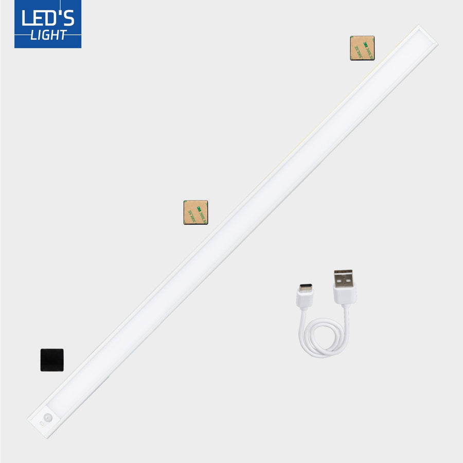 LED's Light Kastverlichting met sensor 80 cm - Oplaadbaar en draadloos - zwaai- en bewegingssensor - wit Kastverlichting led.gl