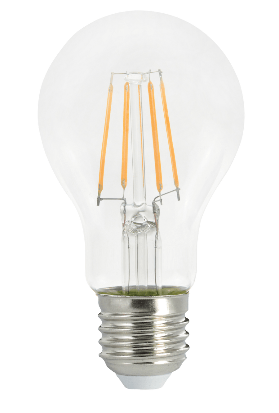 LED's Light LED Lamp E27 - Standaard model peertje - 7W vervangt 60W - Transparant glas Lichtbronnen led.gl