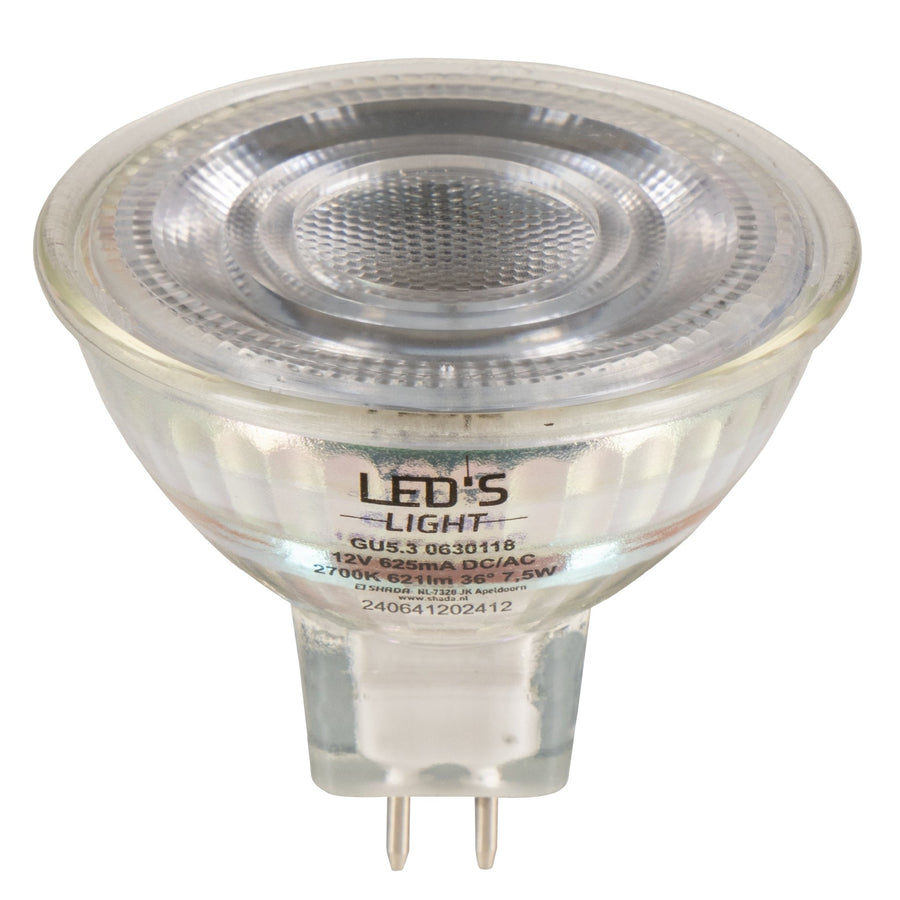 LED's Light LED lamp met GU5.3 fitting - Dimbaar warm wit - 7W vervangt 50W - MR16 Spotjes led.gl