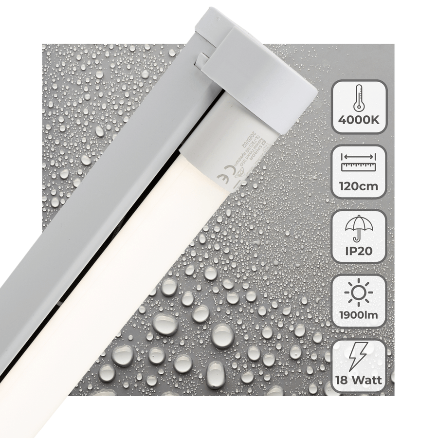 LED's Light LED licht balk 120 cm voor binnen - Armatuur inclusief LED TL buis - 1900 lm TL verlichting led.gl