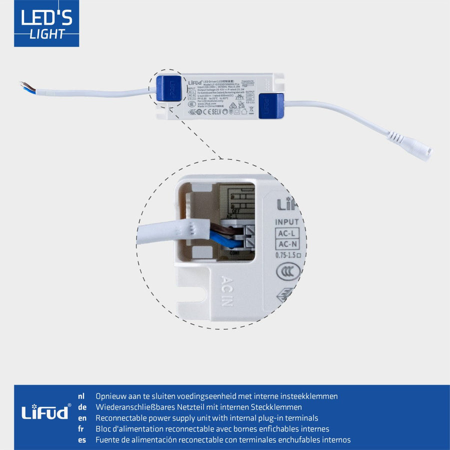 LED's Light LED Paneel 595x595mm - Vierkant - Neutraal wit (4000K) - 4000 Lumen - 40W Panelen led.gl