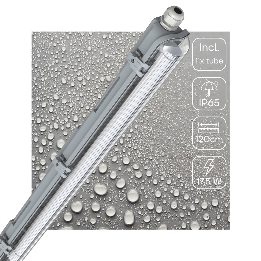 LED's Light LED TL armatuur 120 cm compleet met LED TL buis - 2160lm - 4000K - IP65 TL verlichting led.gl