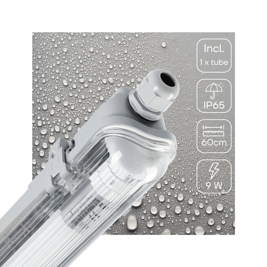 LED's Light LED TL armatuur 60 cm compleet met LED TL buis - 1080lm - 9W - 4000K TL verlichting led.gl
