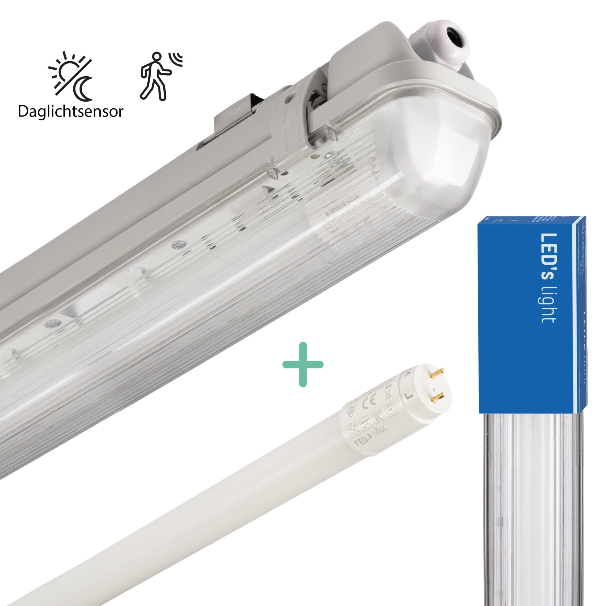 LED's Light LED TL armatuur met sensor 120 cm - Bewegingssensor en nachtsensor - Waterdicht - 2100 lm TL verlichting led.gl