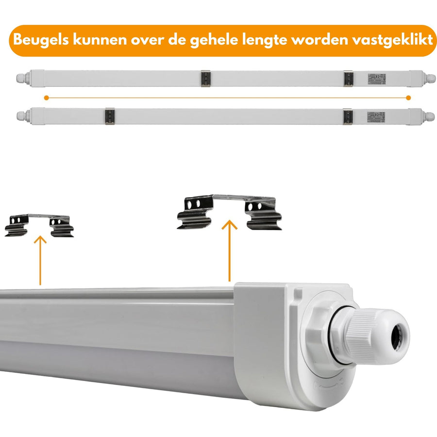 LED's Light LED TL lamp compleet - 36W, 120cm, 4320lm 4000K - IP65 IK08 - Koppelbaar TL verlichting led.gl