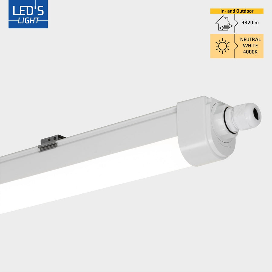 LED's Light LED TL lamp compleet - 36W, 120cm, 4320lm 4000K - IP65 IK08 - Koppelbaar TL verlichting led.gl