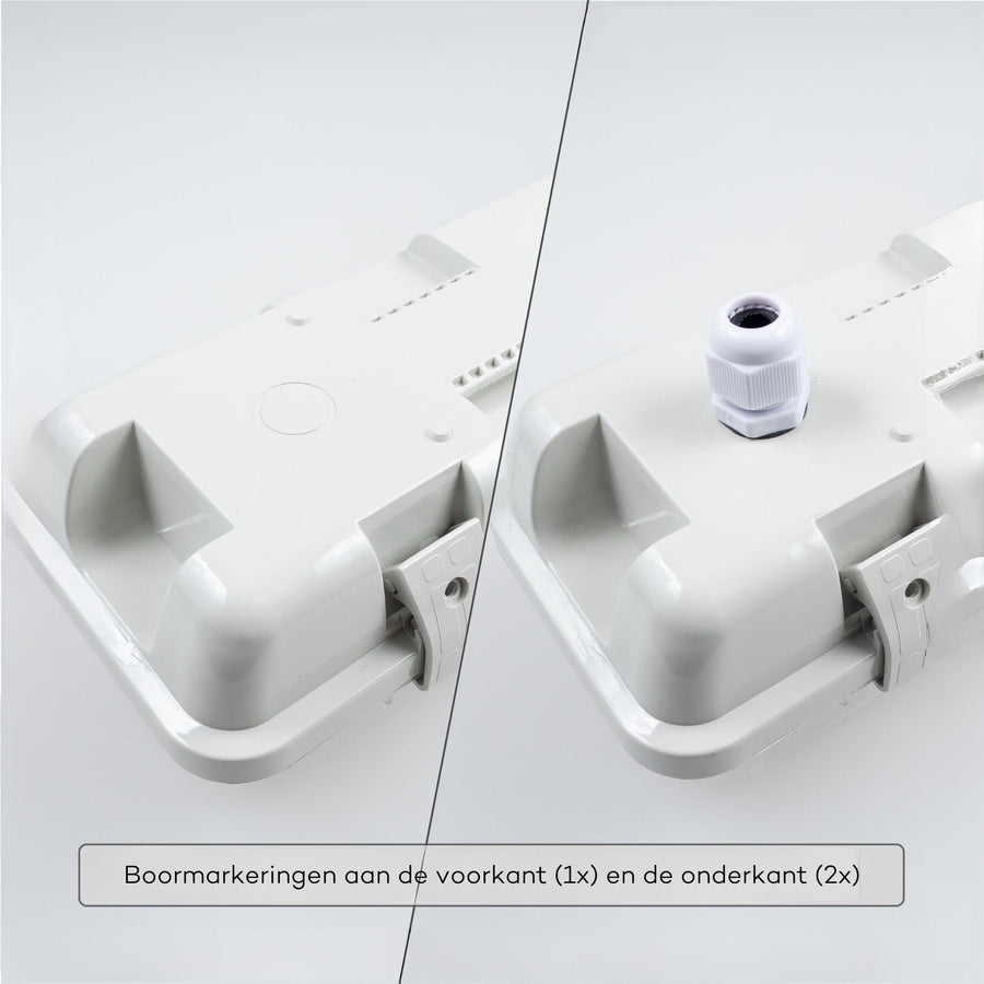 LED's Light LED TL Armatuur licht balk met sensor - incl Dubbele buis 2x14W 120cm 4000K Bewegingssensor en nachtsensor - Waterdicht - 150lm/w TL verlichting led.gl