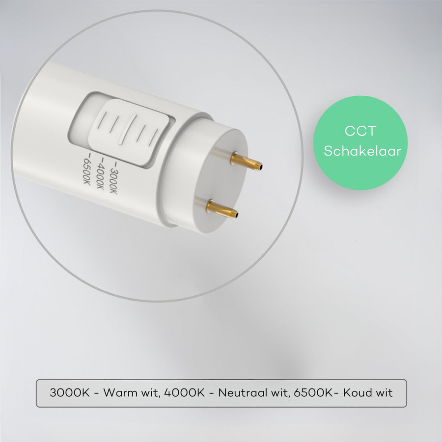 LED's Light LED TL verlichting compleet met LED TL buis 120 cm - 3 lichtkleuren - 18W (36W) TL verlichting led.gl