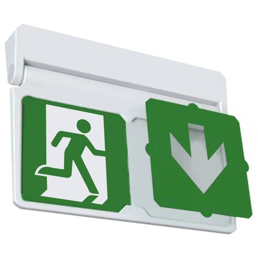 LED's Light - Noodverlichting - Nooduitgang bord met verlichting op accu - 8 uur noodfunctie - IP54 - Pijl draaibaar led.gl