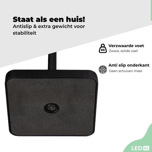 LED's Light Oplaadbare LED Tafellamp - Dimbaar via aanraking - Binnen en buiten - Zwart Tafellampen led.gl