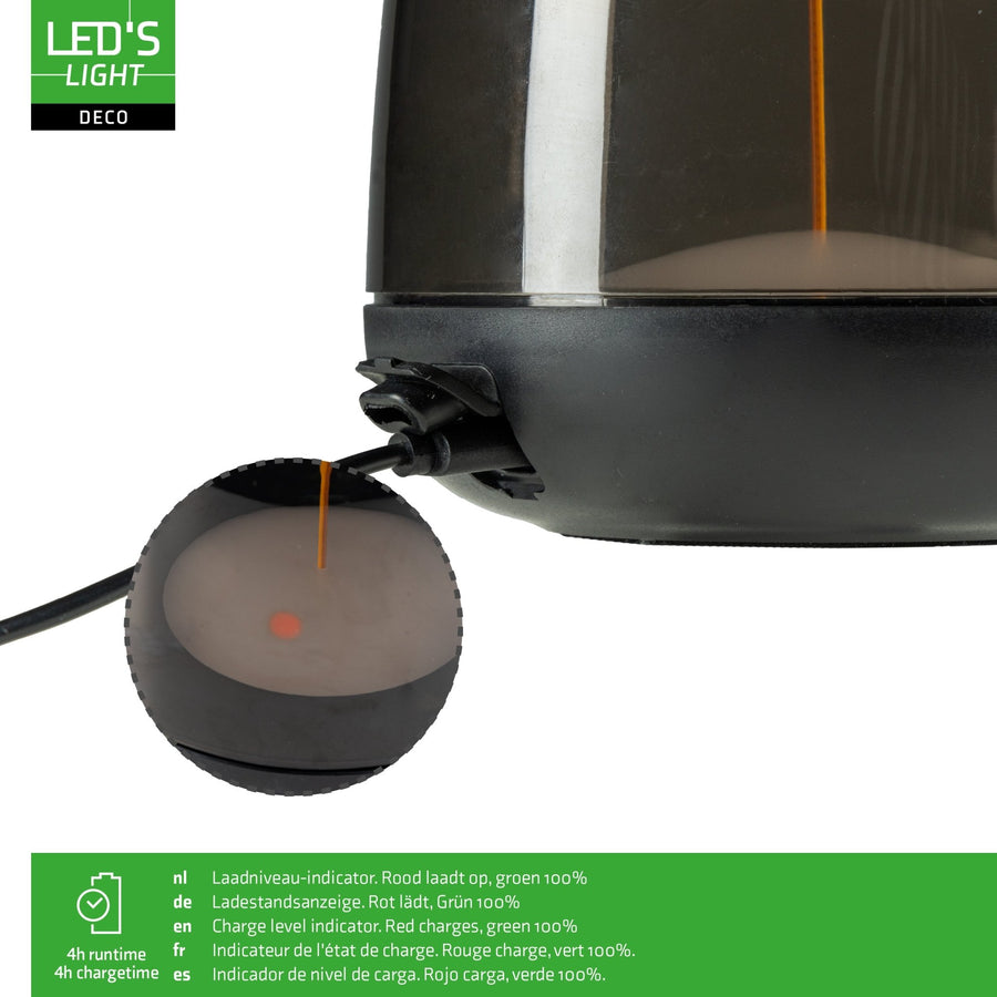 LED's Light Oplaadbare tafellamp op accu - lichtspiraal - Binnen & Buiten - RGBW Tafellampenen led.gl