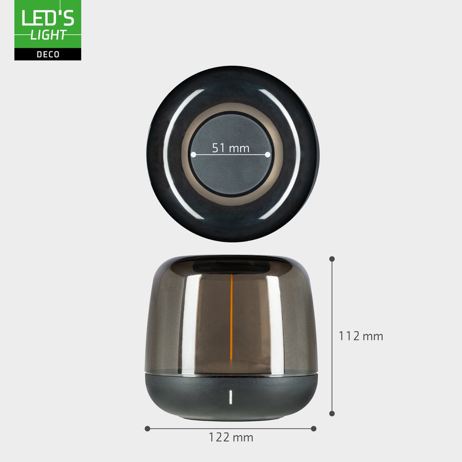 LED's Light Oplaadbare tafellamp op accu - lichtspiraal - Binnen & Buiten - RGBW Tafellampenen led.gl