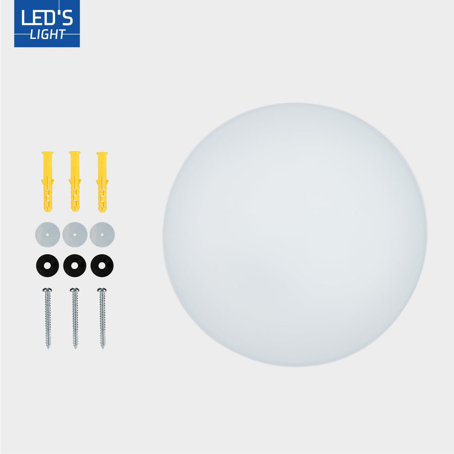 LED's Light Plafondlamp 30 cm - dimbaar in 6 standen - Alle binnenruimtes - IP54 Plafondlampen led.gl