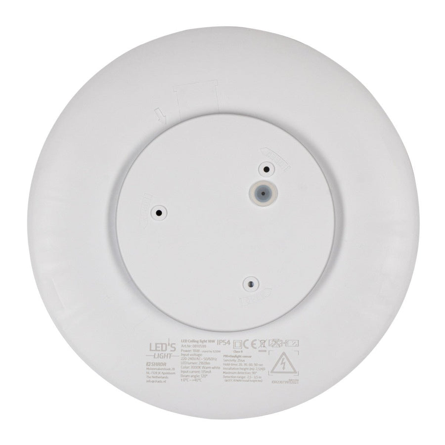 LED's Light Plafondlamp met Sensor 2100 - Bewegingsdetectie - 18W - Ø 30 cm Plafondlampen led.gl