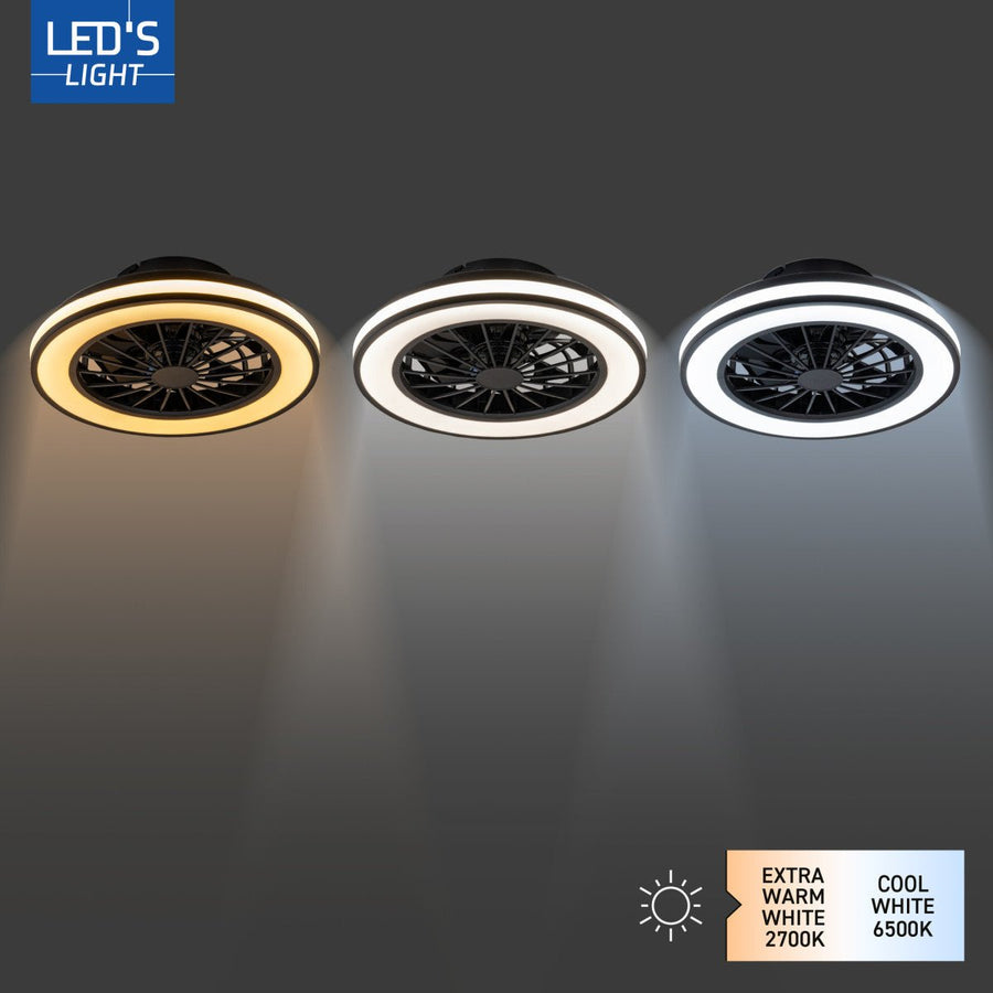 LED's Light Plafondlamp met ventilator - 39W 3300lm 2700K/6500K Plafondventilatoren led.gl