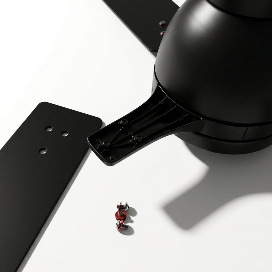 LED's Light Plafondventilator met lamp 106cm 2in1 Hout/Zwart 53W 2200lm 1800K/4000K Plafondventilatoren led.gl