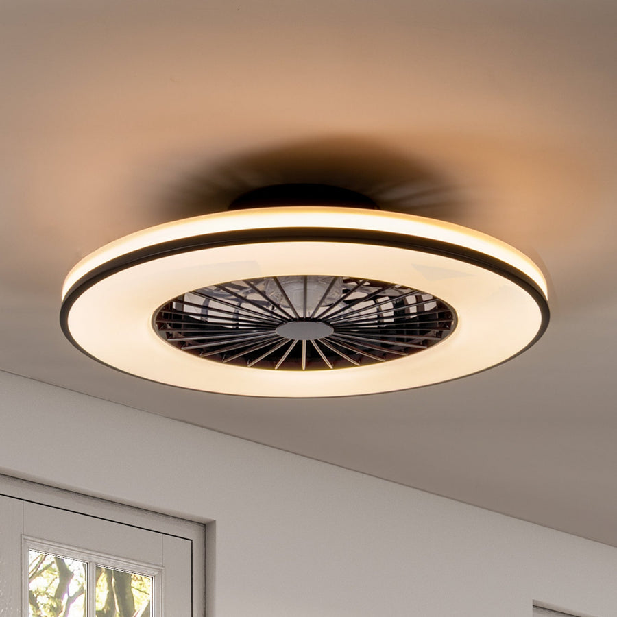 LED's Light Plafondventilator met verlichting zwart - 48,5 cm Plafondventilatoren led.gl